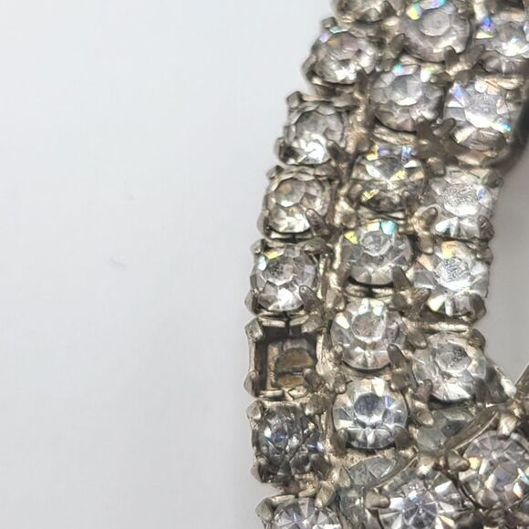 Vintage Musi Shoe Clips, Rhinestone - Picture 3 of 7